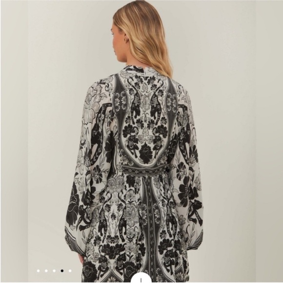 Farm Rio Off-White Flower Leopards Mini Dress - Picture 8 of 10